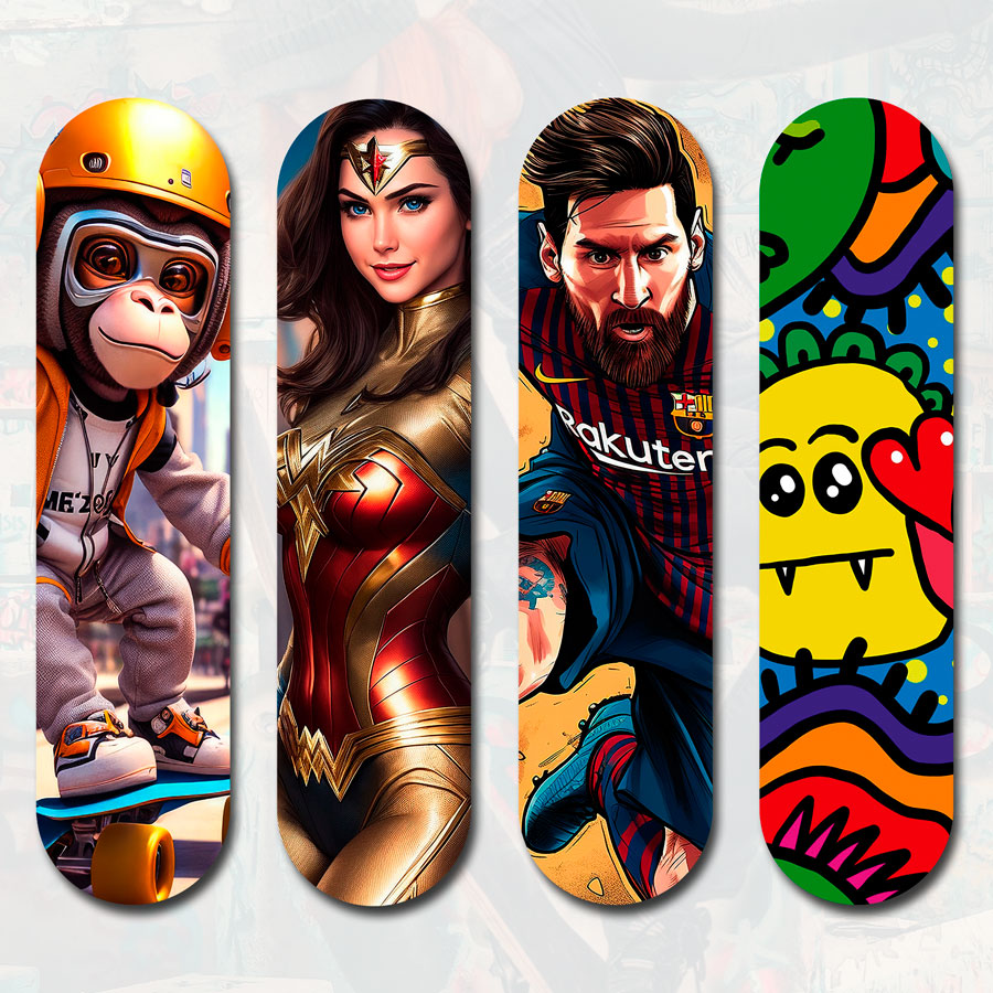 Patinetas en Acrílico