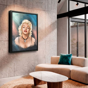 Cuadro de Marilyn Monroe en tonos pastel impreso