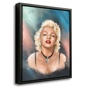 Cuadro de Marilyn Monroe en tonos pastel impreso
