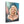 Cuadro de Marilyn Monroe en tonos pastel impreso en lienzo de algodón, vista en ángulo sobre fondo blanco